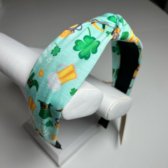 ☘️ Lucky St Patty’s Day HEADBAND | New! | KNOTTED TOP - Picture 4 of 11